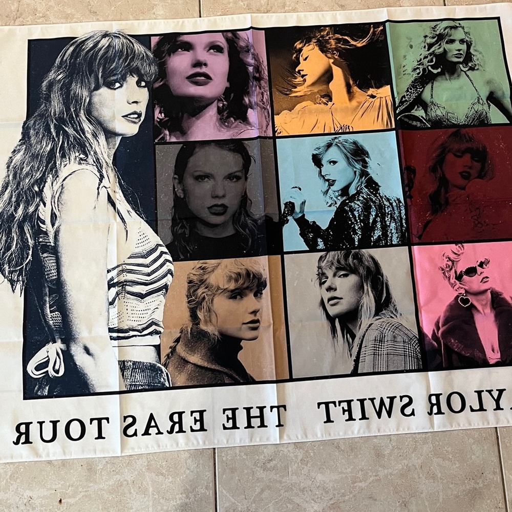 Taylor Swift Eras Tour Tapestry Wall Hanging 40x30 Fabric Poster Room Decor - Picture 5 of 6